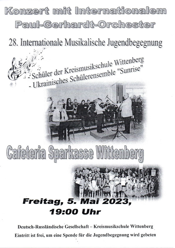 Plakat Konzert Sparkasse